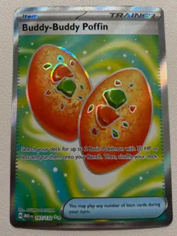 Pokemon TCG Buddy-Buddy Poffin 167/132 Me01: Mega Evolution Holo - Image 1