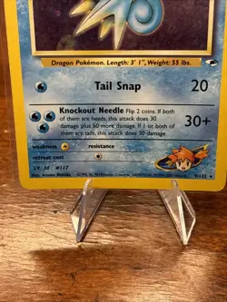 Pokemon TCG Misty's Seadra Holo Rare Gym Heroes 9/132 - Image 2