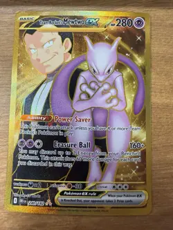 Team Rocket's Mewtwo ex - 240/182 - Pokemon Destined Rivals Hyper Rare NM - Image 1