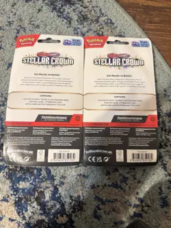 TCG Pokemon: Stellar Crown Checklane Blister Set, 3 Promo And A Coin Random Pack - Image 2