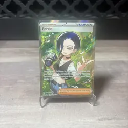 Pokemon TCG Trainer Perrin Holo Rare Twilight Masquerade 209/167 NM - Image 1
