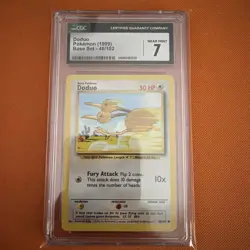 Pokemon TCG Caterpie & Doduo Base Set CGC 7 Vintage - Image 4