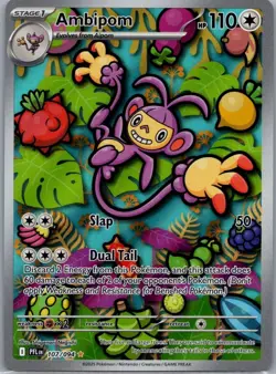 Ambipom 107/94 - Phantasmal Flames - Illustration Rare - Pokemon TCG - NM - Image 1