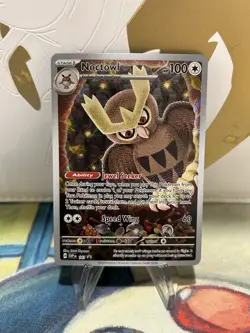 Noctowl SVP141 Pokemon Scarlet & Violet Black Star Promo Ultra Rare NM - Image 1