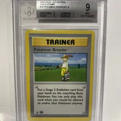 Pokemon Breeder 076/102 1st Edition Base Set (Shadowless) Regular - Image 1