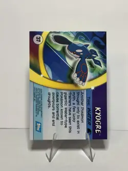 Kyogre Foil Topps Pokemon Advanced Challenge #37 2004 - Image 2