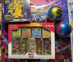 Pokemon TCG Sealed Lot 151 Costco Mini Tin Set Surging Sparks Etb & Bundle 🔥🔥 - Image 1
