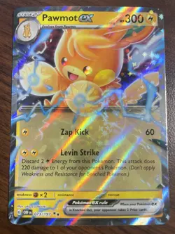 Pokemon TCG - Pawmot ex 73 Holo Double Rare Obsidian Flames OBF - Near Mint - Image 1