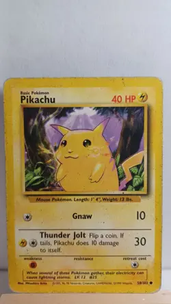 Pikachu [HP] - Pokemon TCG Base Set 58/102 [Common] - Image 1
