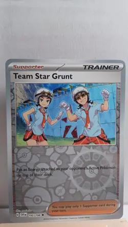 Team Star Grunt [NM] - Pokemon TCG S&VBase 195/198 [Reverse Holo Uncommon] - Image 1