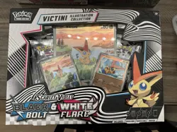 Pokemon TCG Unova Victini Illustration Collection Box Black Bolt White Flare - Image 1