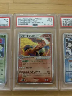 Pokemon 2004 Japanese Charizard Venusaur Blastoise Ex Set 1st Ed PSA 2 4 5 - Image 3