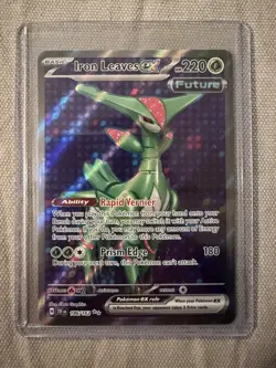 Iron Leaves EX 186/162 Near Mint Ultra Rare Holofoil Temporal Forces Pokemon - Image 1