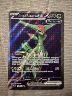 Iron Leaves EX 186/162 Near Mint Ultra Rare Holofoil Temporal Forces Pokemon - Image 2
