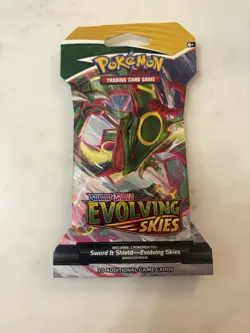 Pokemon Evolving Skies Sleeved Booster Pack Sealed Rayquaza Pack Art - Image 1