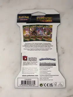 Pokemon Evolving Skies Sleeved Booster Pack Sealed Rayquaza Pack Art - Image 2