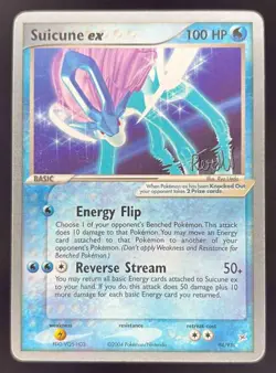 2004 Pokemon World Championship Rocky Beach #94/95 Suicune ex Rare Holo - Image 1