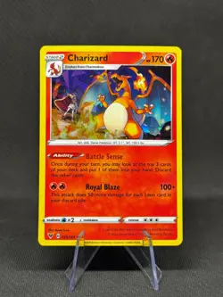 Charizard - Cracked Ice Holo - 025/185 - SWSH Vivid Voltage - NM - Pokemon TCG - Image 3