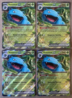 Venusaur ex 003/165 LOT of 4x Pokemon MEW 151 NM - Image 1