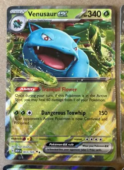 Venusaur ex 003/165 LOT of 4x Pokemon MEW 151 NM - Image 2