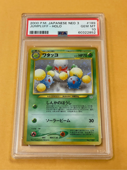 2000 Pokemon Japanese Neo 3 Jumpluff Holo #189 PSA 10 - Image 1