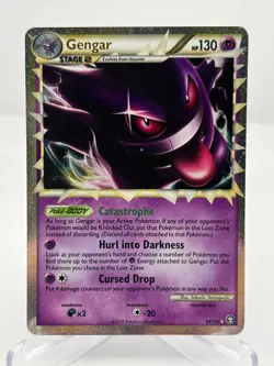 2010 POKEMON HEARTGOLD & SOULSILVER TRIUMPHANT #94/102 GENGAR HOLO - Image 1