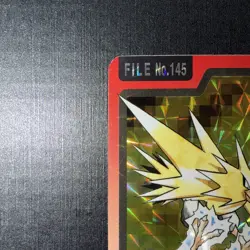 Bandai Carddass Zapdos Pokemon File No.145 Holo 1997 3m4 - Image 2