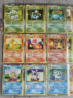 Original 151 Complete Set Japanese Base Jungle Fossil LP/MP Pokemon w/All Holos - Image 2
