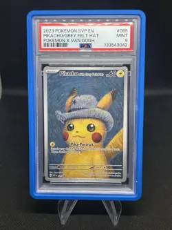 2023 Pokemon Van Gogh Pikachu with Grey Felt Hat SVP EN #085 Promo PSA 9 Mint - Image 1
