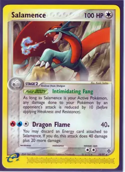 2003 SALAMENCE 19/97 EX DRAGON POKEMON REGULAR -ULTRA RARE - NM/MINT - Image 1