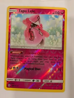 Tapu Lele 150/214 SM Lost Thunder Pokemon Reverse Holo Foil Nice! - Image 1
