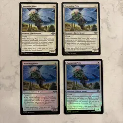 Magic the Gathering MTG Nurturing Pixie Play Set Of 4 Cards - Image 1