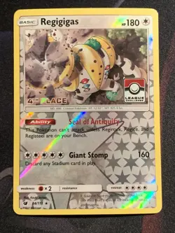 Pokemon Card Regigigas 84/111 League Challenge 4th Place Prize Card - Image 1