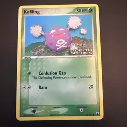 Koffing 72/113 2005 EX Delta Species Pokemon Card Reverse Holo Foil Stamped NM - Image 1