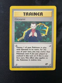 Giovanni 104/132, NM, Non-Holo, Gym Challenge, WotC, Vintage Pokemon TCG Cards - Image 1