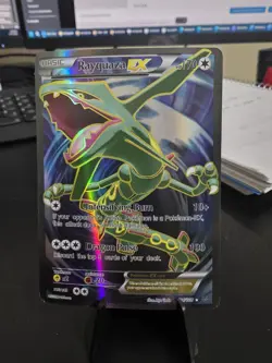 2015 Pokemon Rayquaza Ex 104/108 Fan Art Holographic Card - Image 1