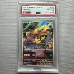 PSA 10 Pikachu AR 173/165 151 SV2a Pokemon Card - Pokemon Card JP 2023 GEM MINT - Image 1