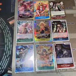 One Piece Tcg Auction Lot!! All Foils, 9 Cards Total 111 - Image 1