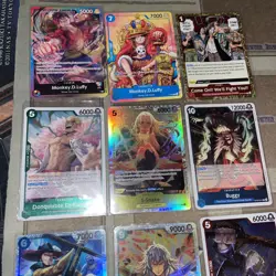 One Piece Tcg Auction Lot!! All Foils, 9 Cards Total 111 - Image 3