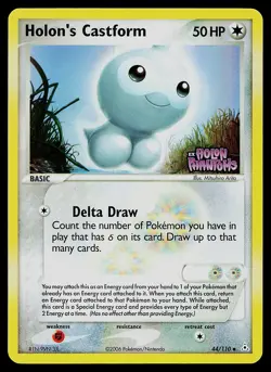 Pokemon Card - Holon's Castform Holon Phantoms 44/110 Reverse Holo Stamped - Image 1
