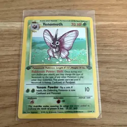 VENOMOTH 1st Edition Jungle Rare Holo Pokemon Card - 13/64 - Image 1