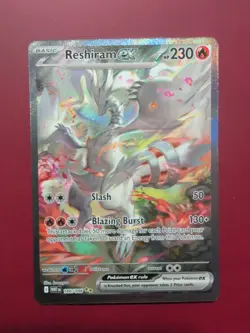 Pokemon TCG White Flare: Reshiram EX Card 166/086 Sir Near Mint Condition - Image 1