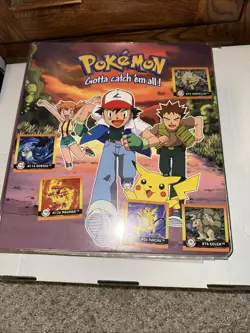 Vintage Pokemon 3 Ring Binder 1999 Nintendo Gotta Catch ‘Em All W 45 Card Pages - Image 1