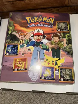 Vintage Pokemon 3 Ring Binder 1999 Nintendo Gotta Catch ‘Em All W 45 Card Pages - Image 2