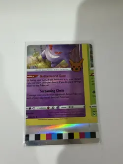 Pokemon Card - Gengar Error Miscut NFC Trick or Trade 062/193 Holo Rare - Image 1
