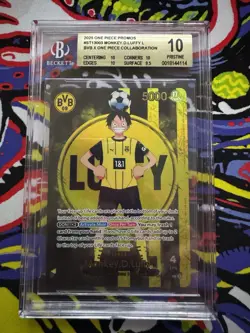 One Piece x BVB Borussia Dortmund Promo Card Monkey D. Luffy St13-003 - Bgs 10 - Image 1