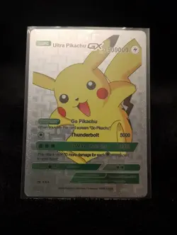 2023 Ultra Pikachu GX Ultra Rare Silver Foil Fan Art Card - Image 1