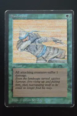 Magic The Gathering MTG SANDSTORM Arabian Nights HP Heavily Played - Image 1
