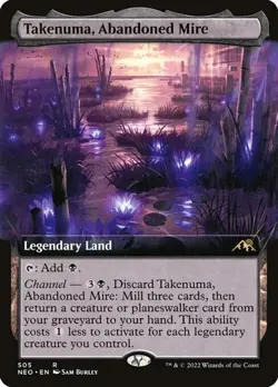 Takenuma, Abandoned Mire (#505) - Extended Art Kamigawa: Neon Dynasty LP MTG - Image 1