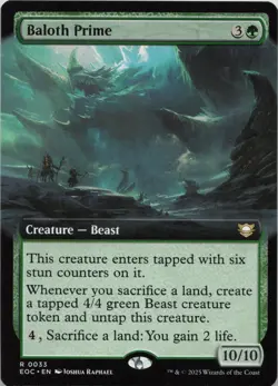 Baloth Prime (Extended Art) R Commander: Edge of Eternities 33 LP-NM - Image 1